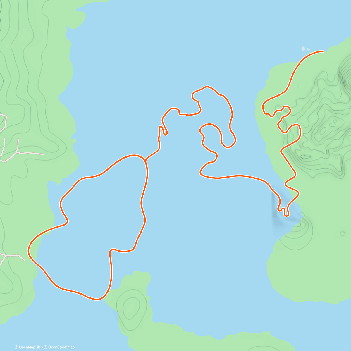 Map of the activity, Zwift - Power Punches in Watopia