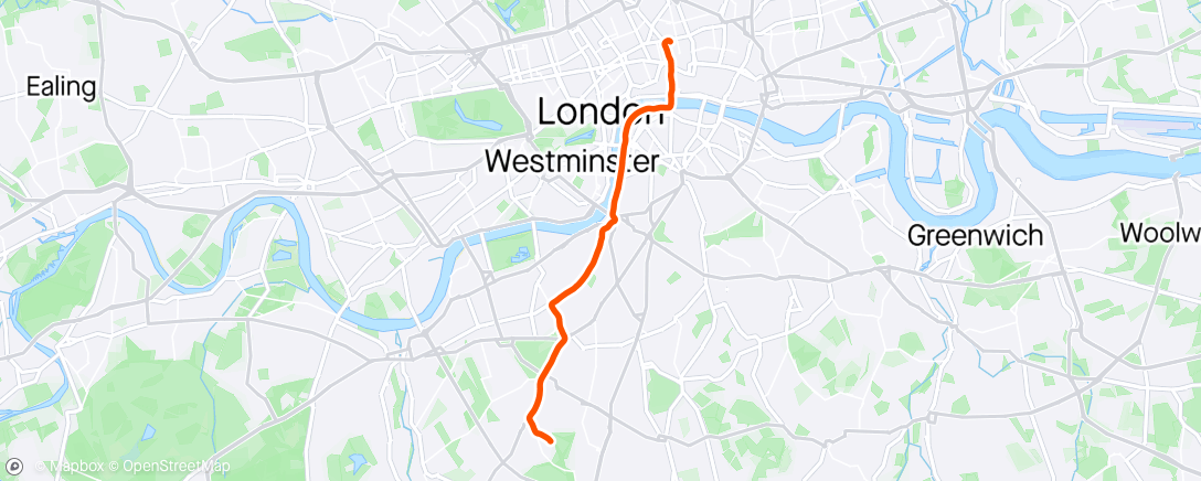Map of the activity, Run commute ➡️🏢🥵