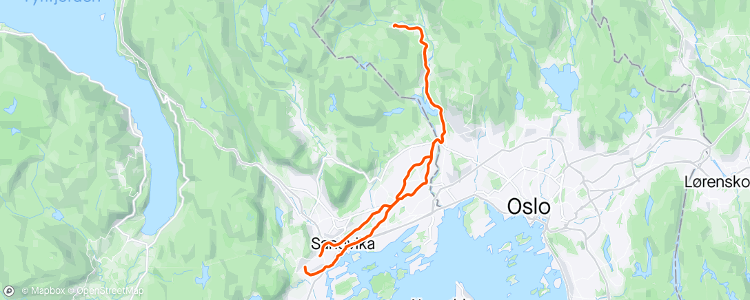 Mapa de la actividad (Sørkedalen ⛅)