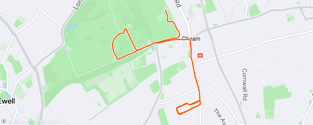 Map of the activity, Threshold reps