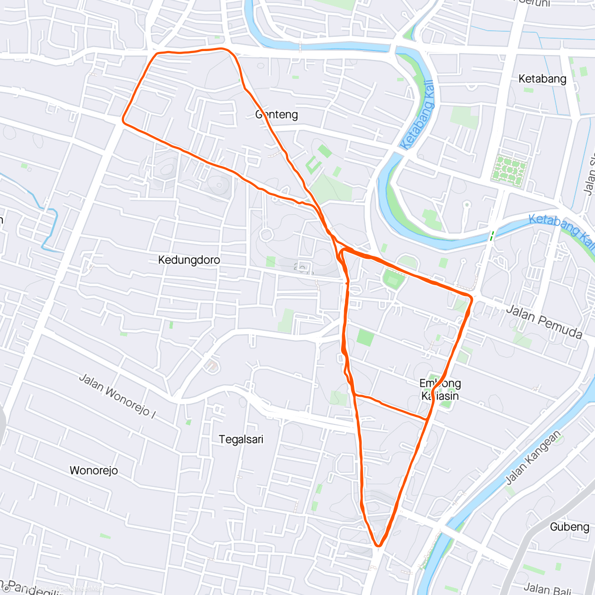 Map of the activity, Morning Run 21-4-2024
Surabaya Seneng Playon