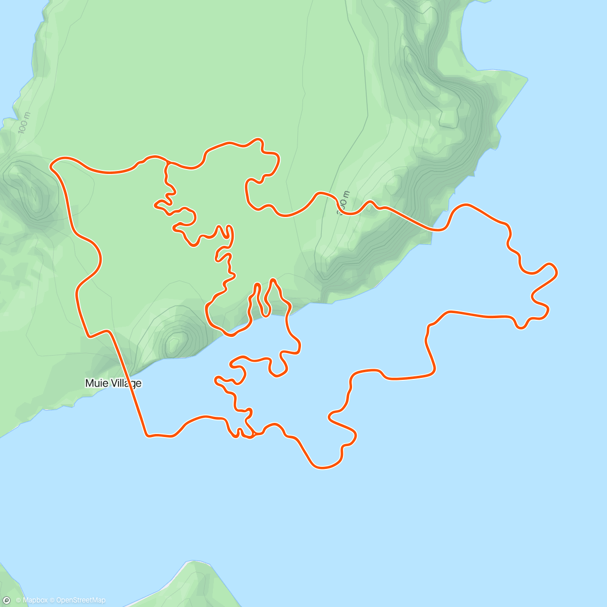 Mapa de la actividad, Zwift - Eastern Eight in Watopia