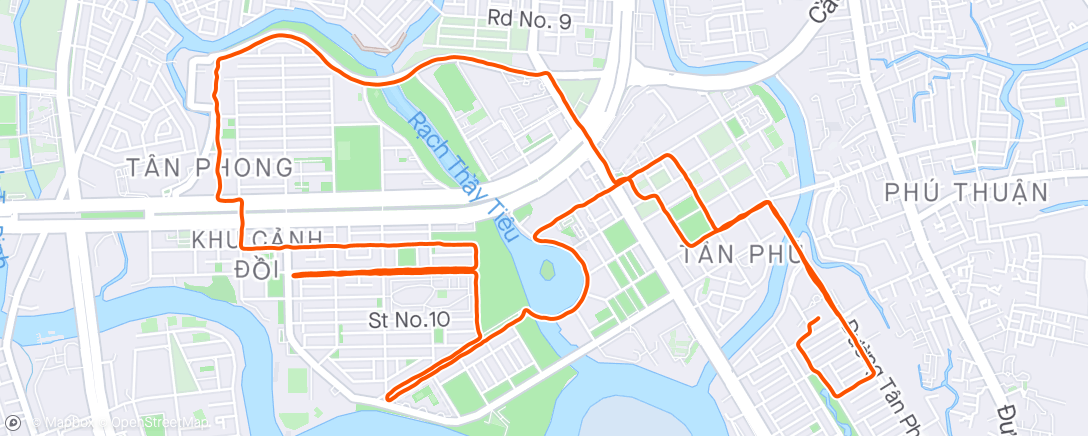 Mapa de la actividad, Evening Run 🥵 / Fracture clavicule J+40