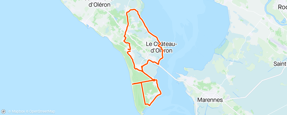Map of the activity, Promenade oléronnaise avec Tiff