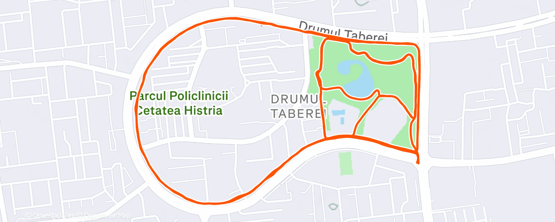 Map of the activity, Morning Run