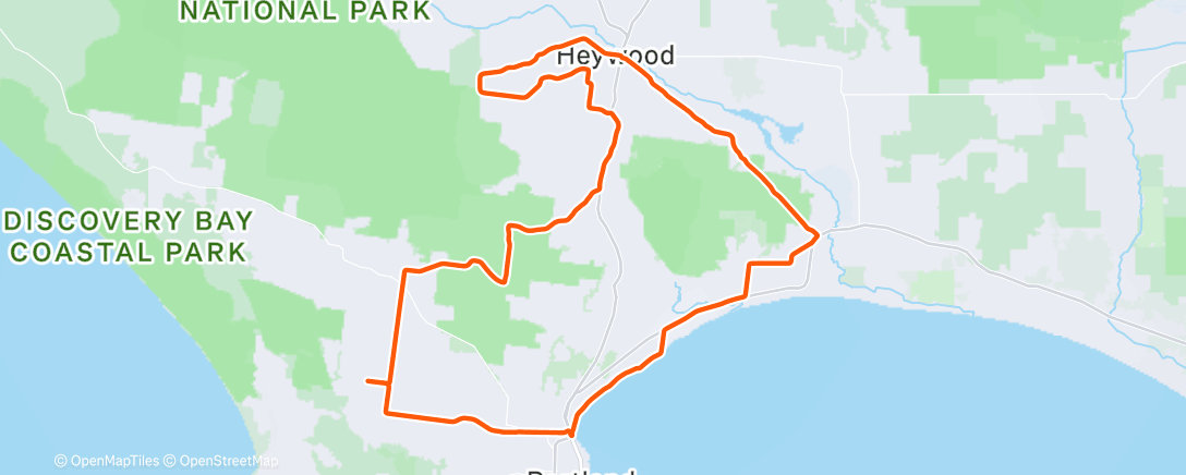 Map of the activity, Morning Ride
