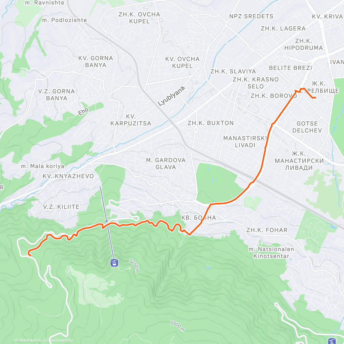 Map of the activity, Тихия кът (джуджанкее)