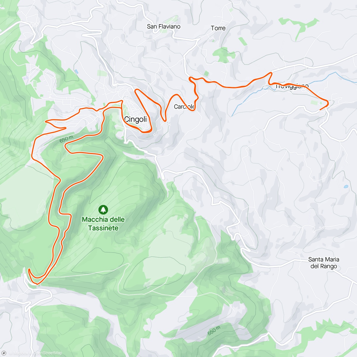 Mapa da atividade, Giro motocross fagioli Cingoli