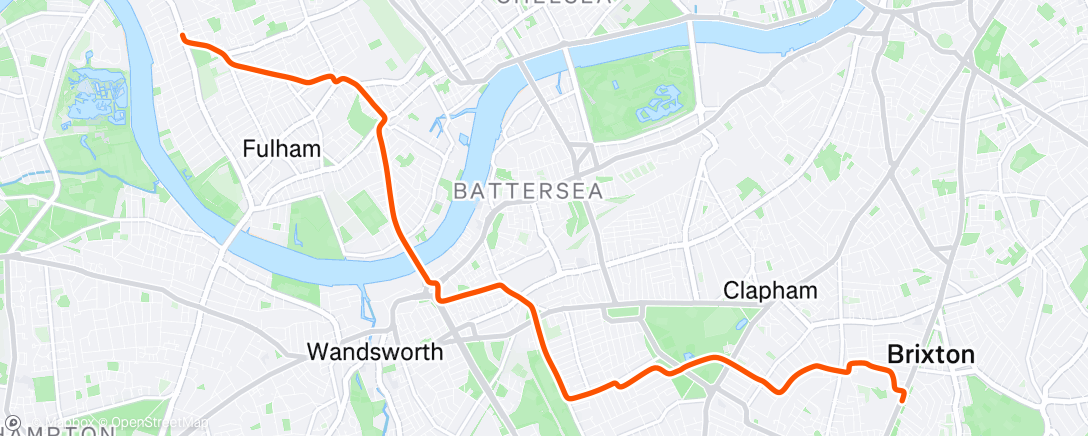 Map of the activity, Afternoon Ride