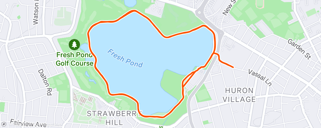 Map of the activity, Lunch Run