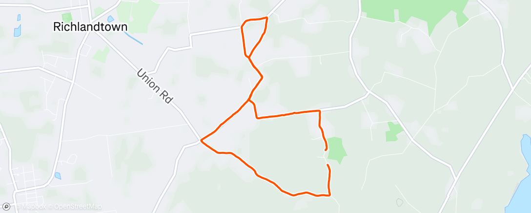 Map of the activity, Morning Run