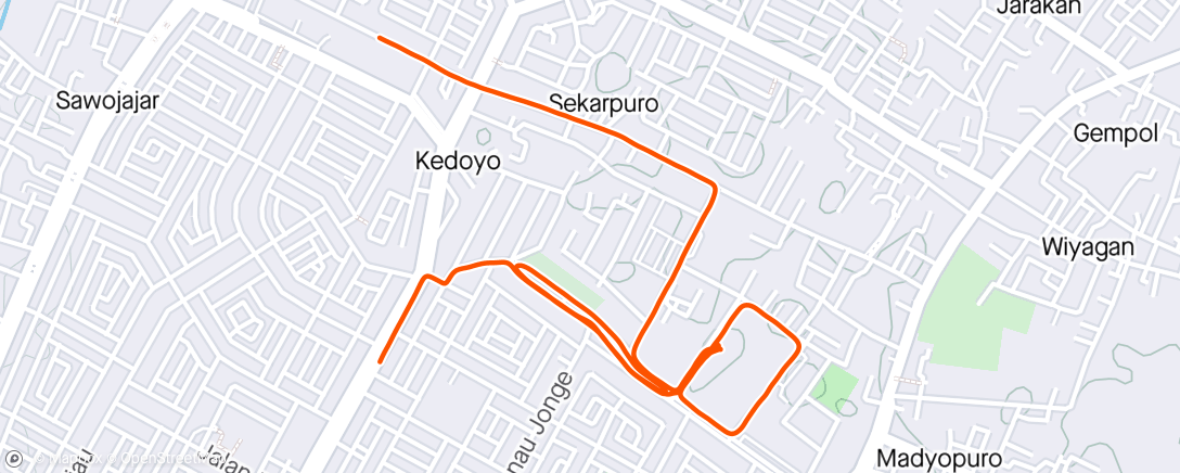 Kaart van de activiteit “Nggliyeng bike”