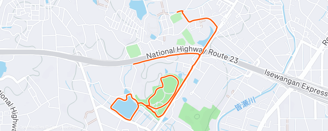 Map of the activity, Dwon Jog