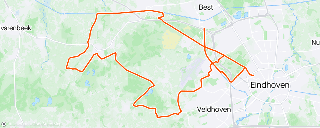 Map of the activity, Avondrit, Onyva Ploegendienst