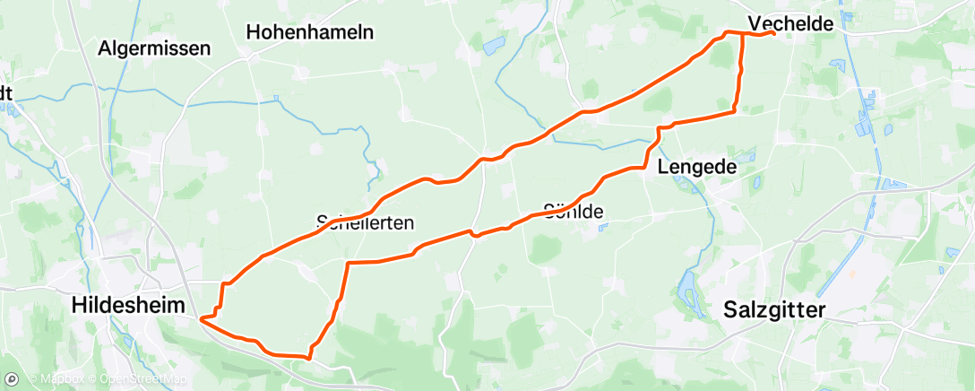 Map of the activity, Hildesheimer Runde