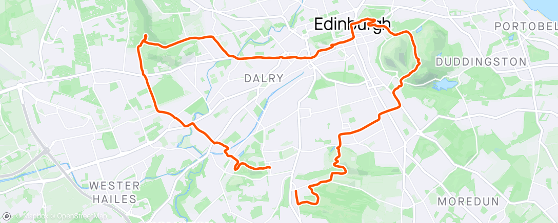 「7 hills of Edinburgh 😁」活動的地圖