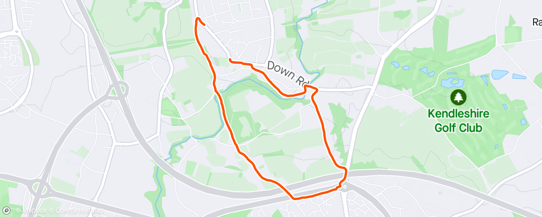 Mapa de la actividad, Evening Run - more a walk with a gentle jog