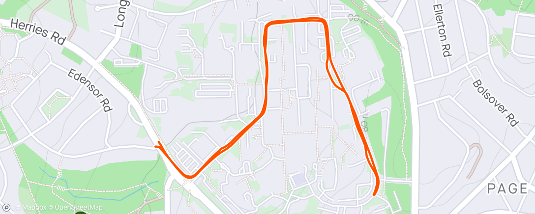 Map of the activity, A walk around the hospital before and after an appointment. It always makes me smile how the cardiology unit is at the top of the hill! 😂