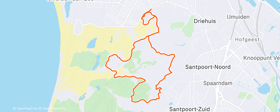 Map of the activity, Lunch Trail Run