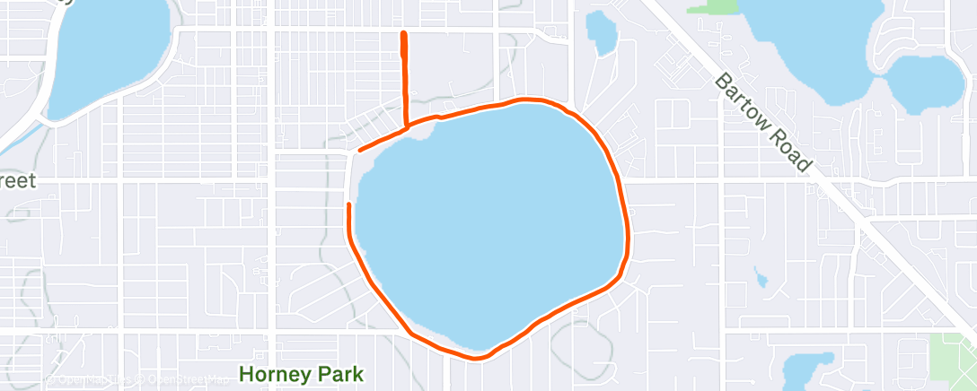 Map of the activity, Morning Hike