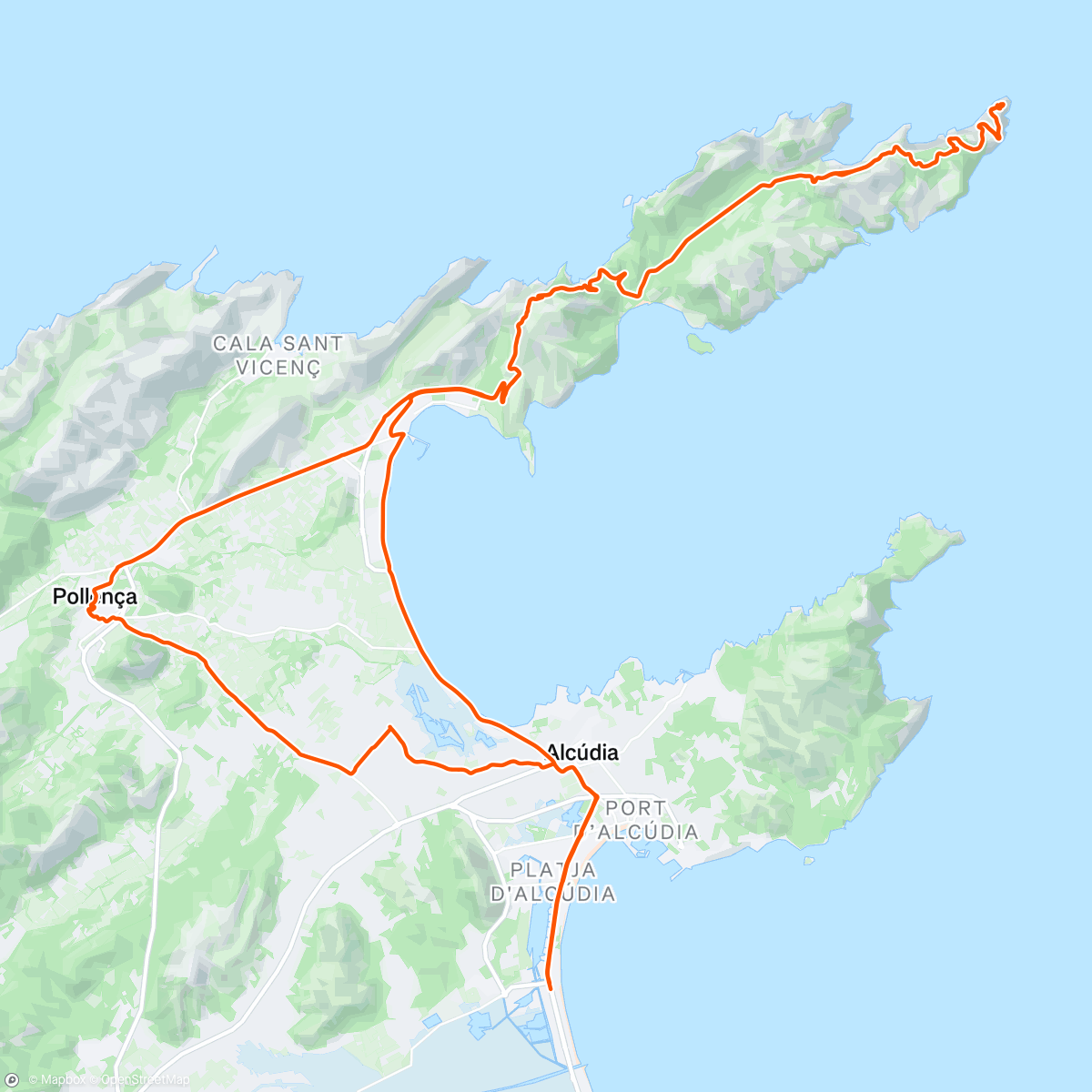 Map of the activity, Cap Formentor i godt selskap
