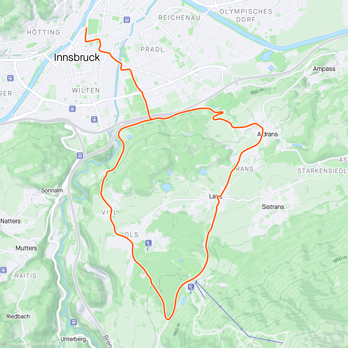 Map of the activity, Zwift - SST (Short) in Innsbruck