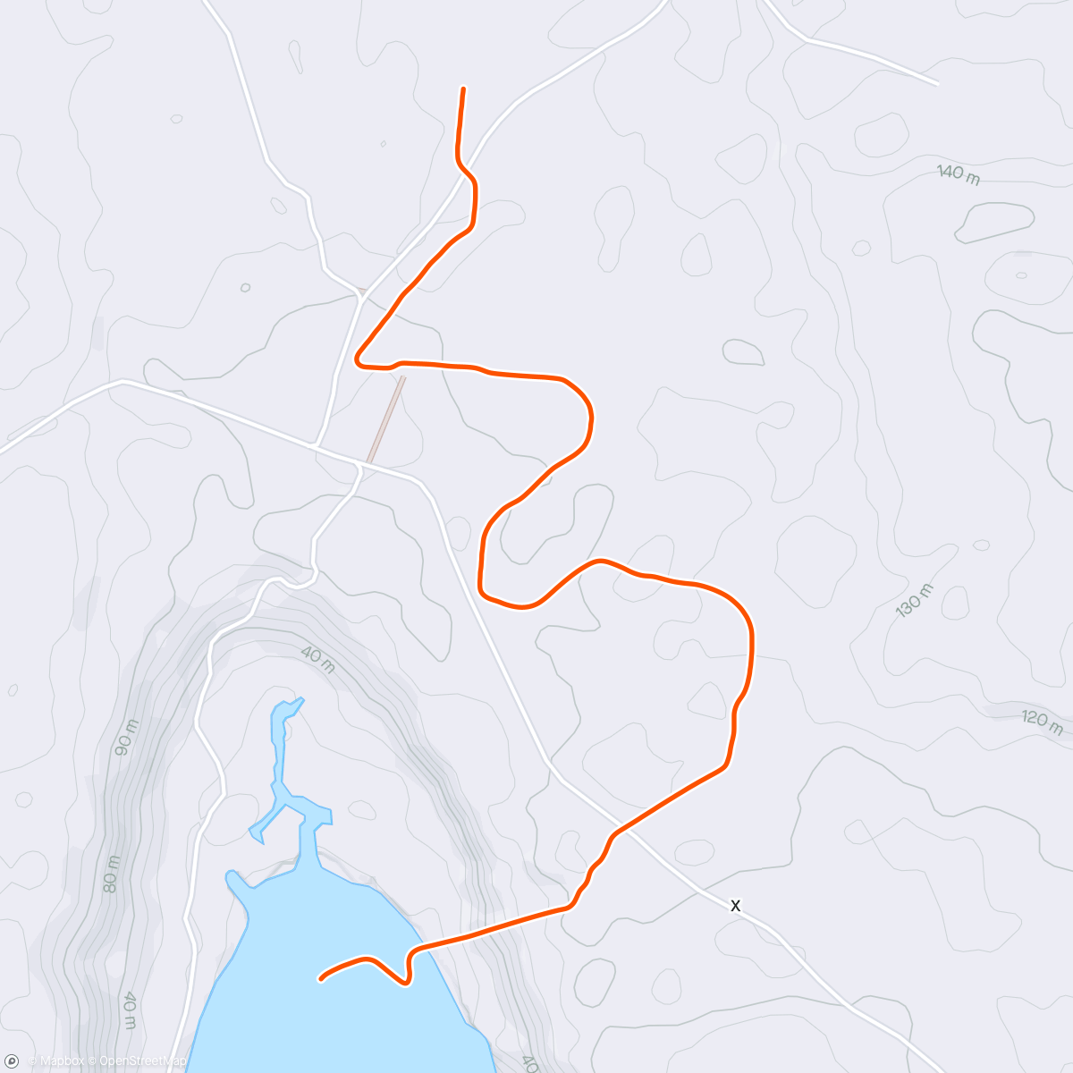 Map of the activity, Zwift - Group Run: Epic Run Crew: Tuesday Trot  (E) on Electric Loop in Makuri Islands