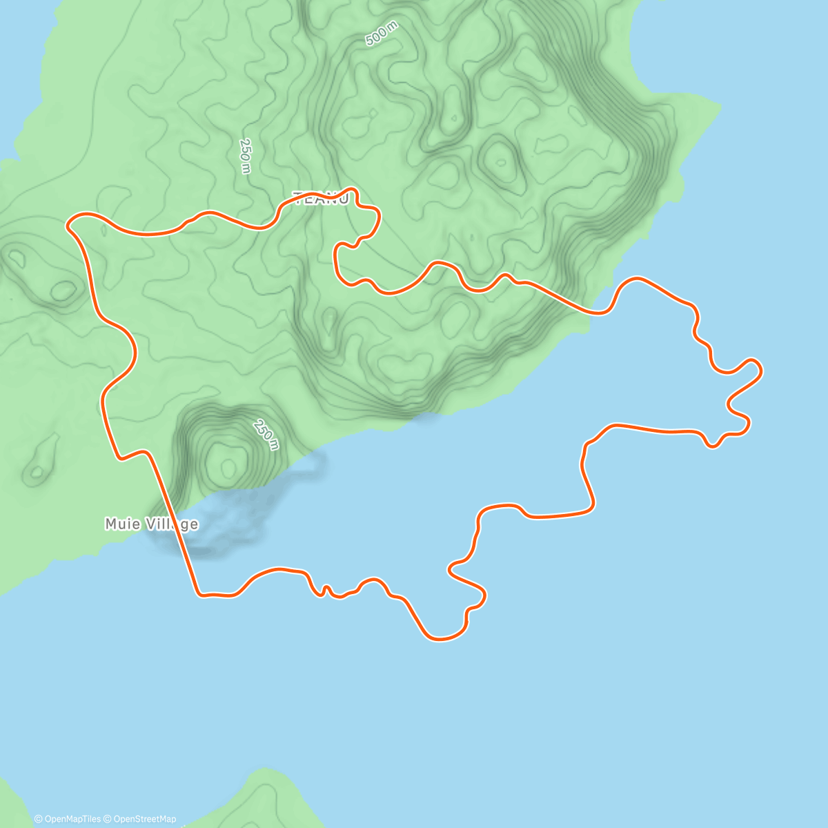 Map of the activity, Z2 pré race