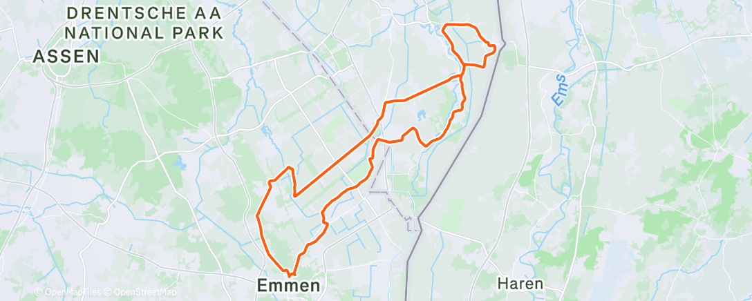 Map of the activity, Wielersport