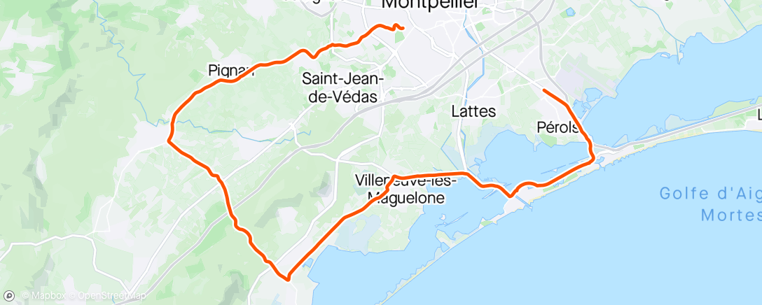 Map of the activity, Evening Ride - venteux !!!