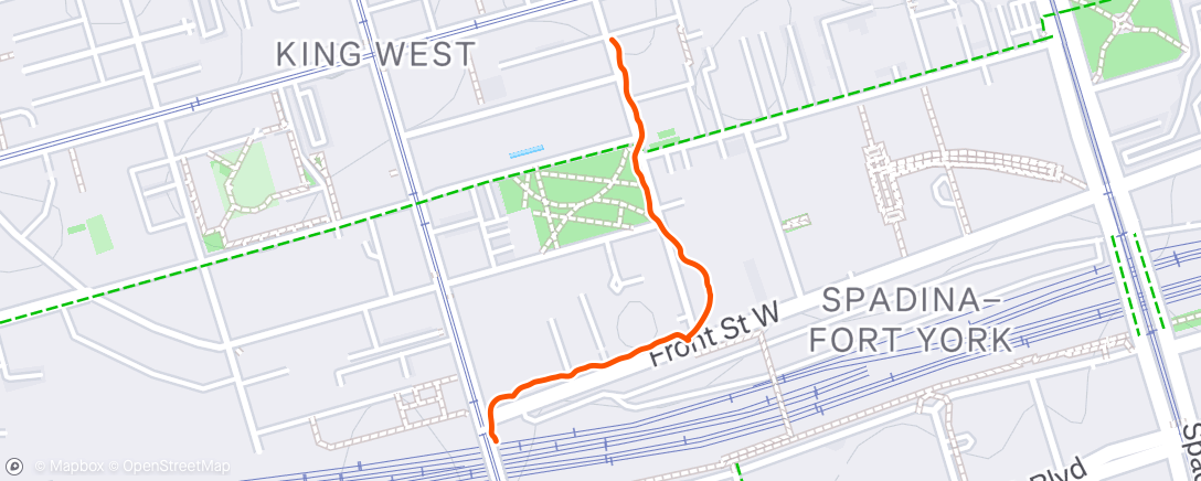 Map of the activity, Afternoon Walk
