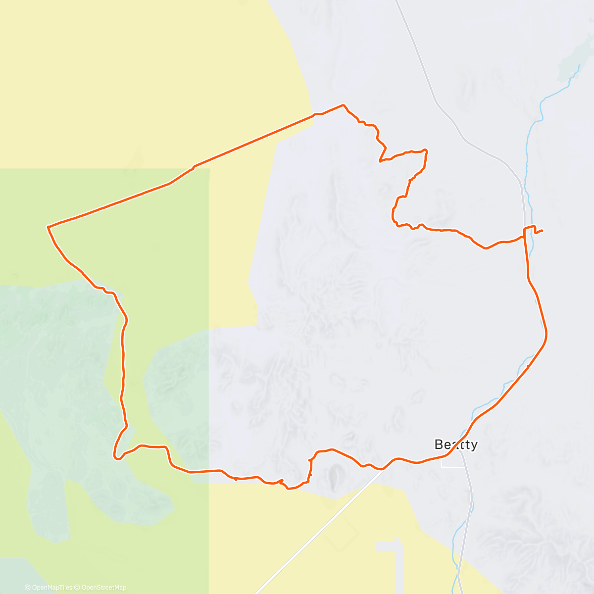 Карта физической активности (Rhyolite Rumble)