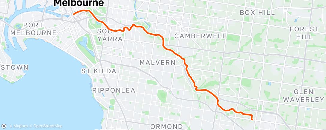 Map of the activity, Morning Ride