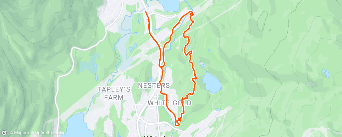 Map of the activity, Back to Lost Lake