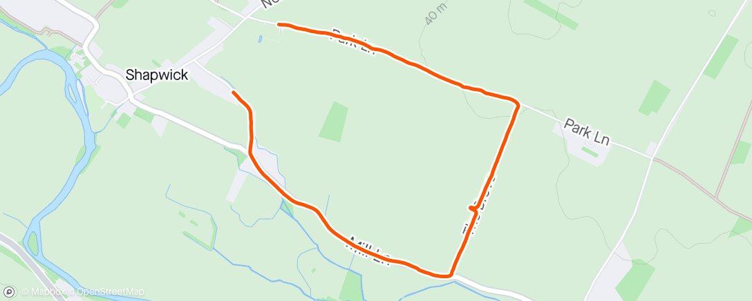 Map of the activity, Run with Milo