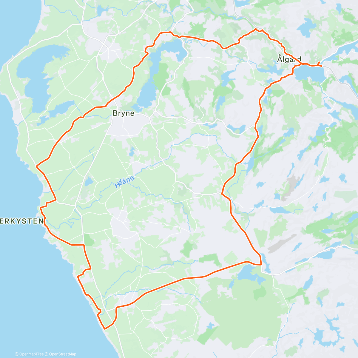 Map of the activity, Morning Ride