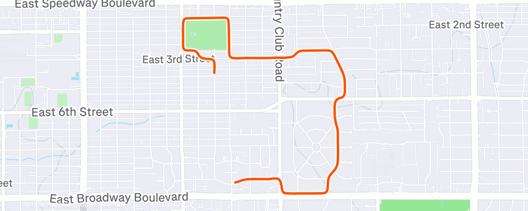 Mapa da atividade, Morning Run