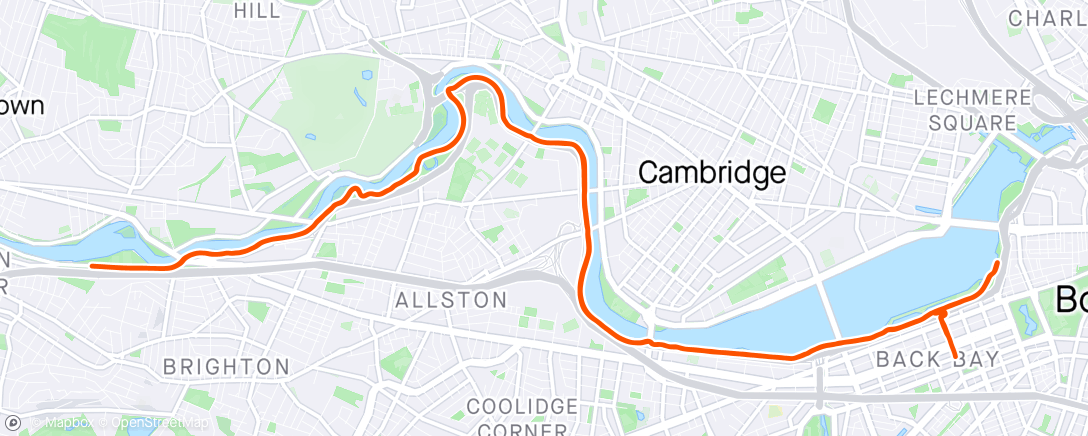 Map of the activity, Pre-Boston Long Run 🦄