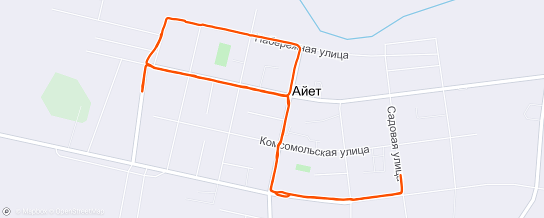 Map of the activity, Ночной забег