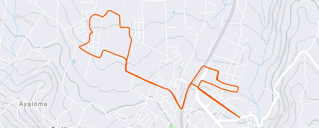 Карта физической активности (Pista de Guantug)