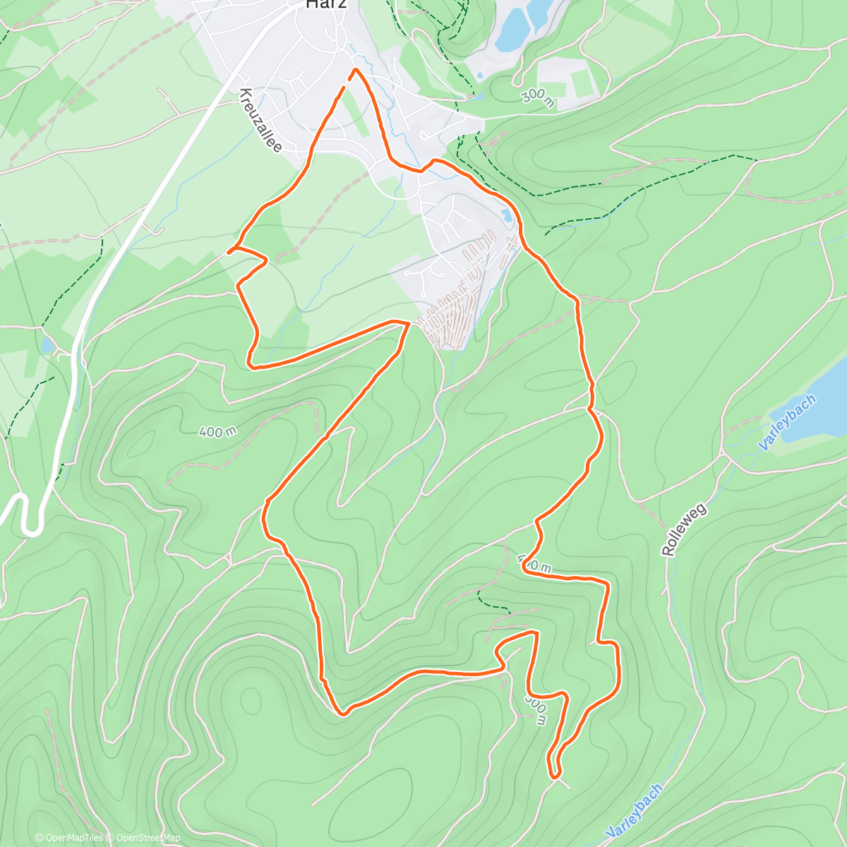 Карта физической активности (Wanderung mit den Kids)