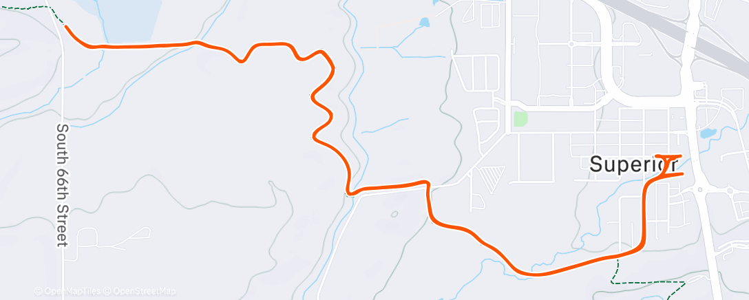 Карта физической активности (Afternoon Run)