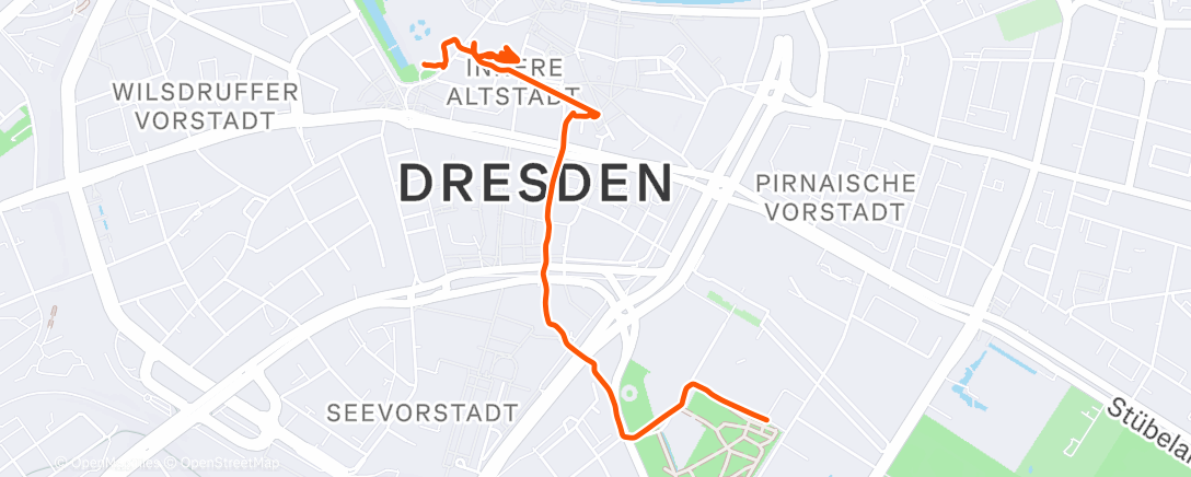 Map of the activity, Spaziergang am Nachmittag