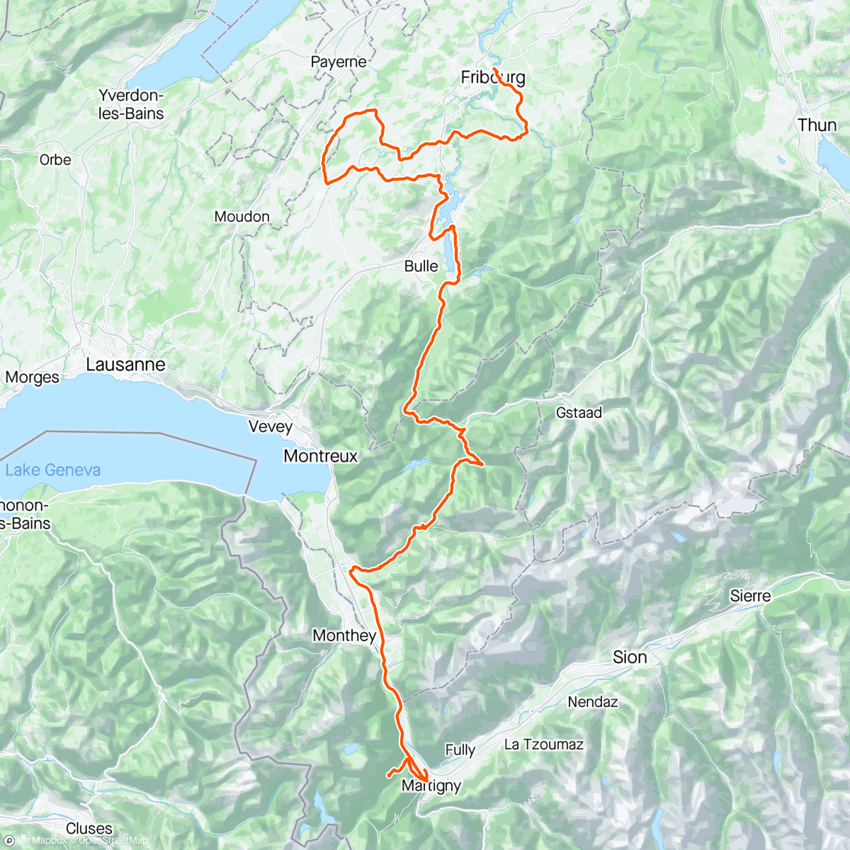 Map of the activity, 🇨🇭 Tour de Romandie Stage 2!