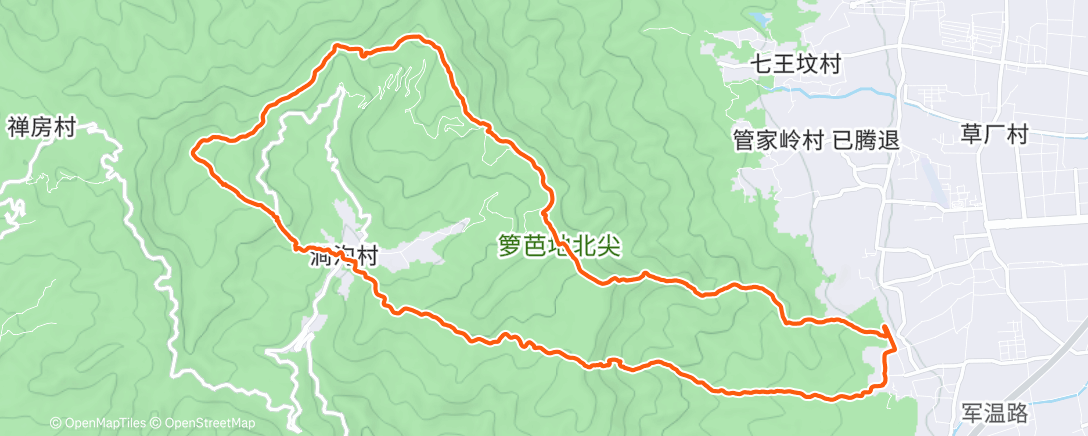Map of the activity, 三峰连穿  🌙🥶