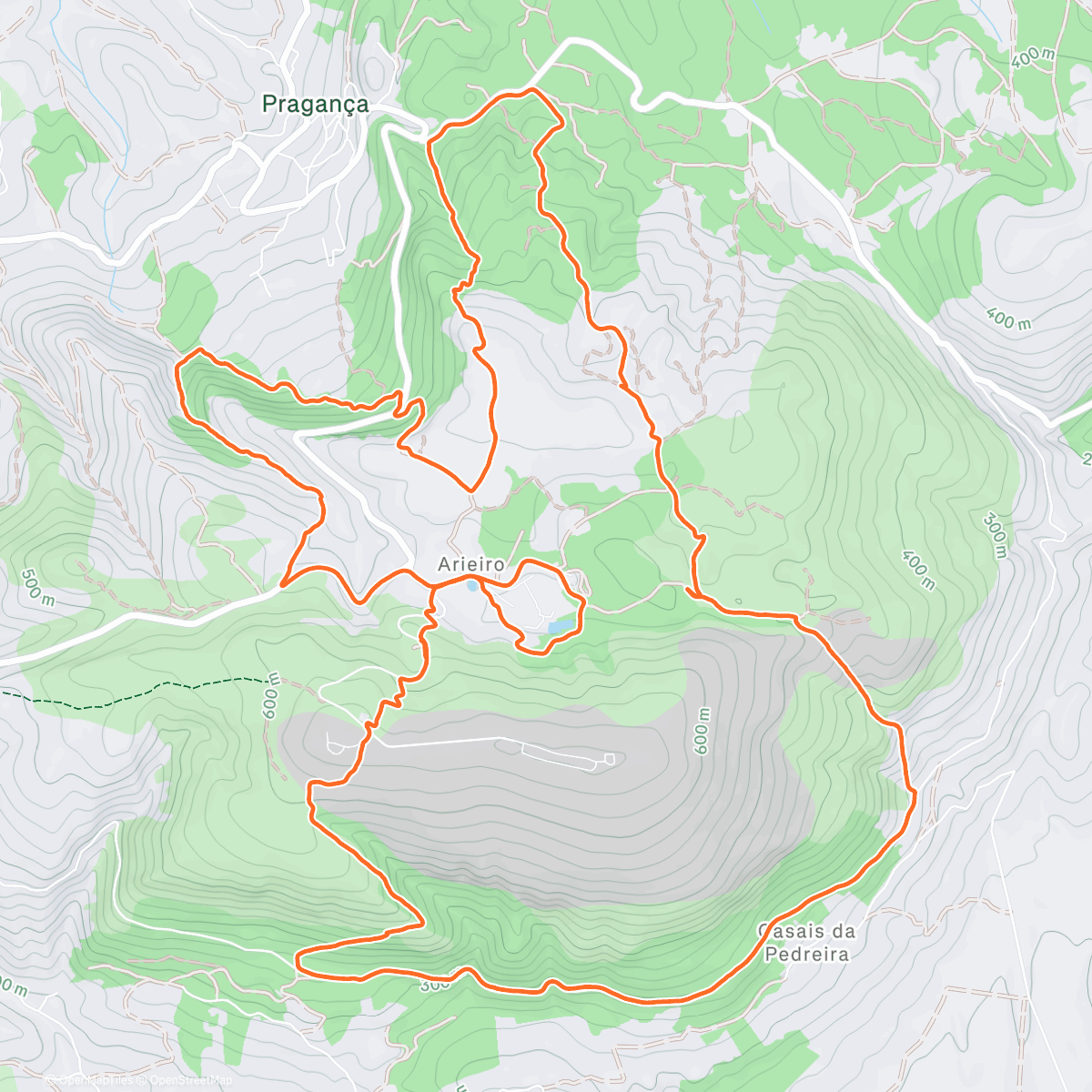 Map of the activity, Treino Amantes de Trail & Run