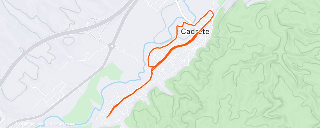 Map of the activity, Por Cadrete