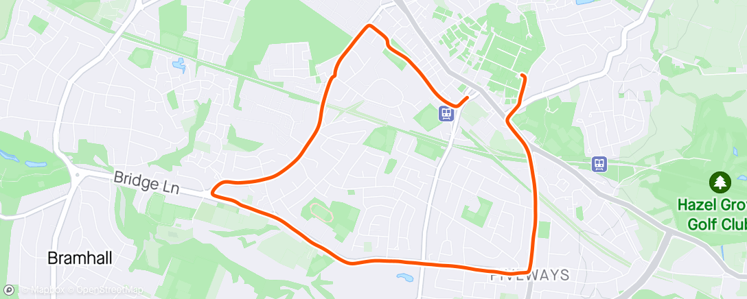 Map of the activity, Run 16