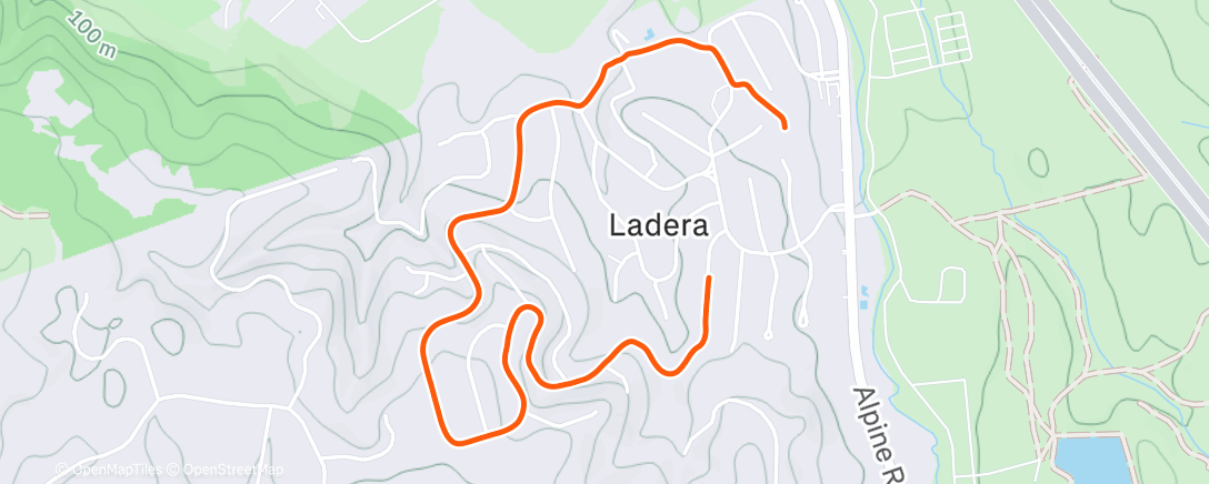 Map of the activity, Morning Walk