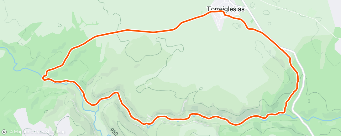 Map of the activity, Evening Run